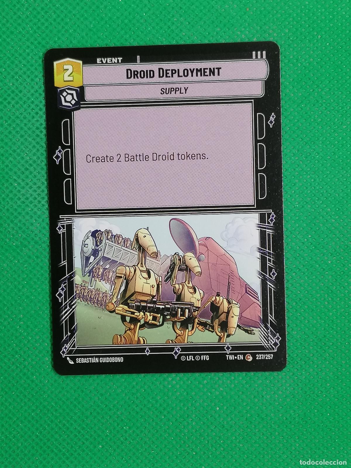 Trading Cards: DROID DEPLOYMENT 237/257 ⚽ STAR WARS UNLIMITED TRADING CARD GAME ⚽