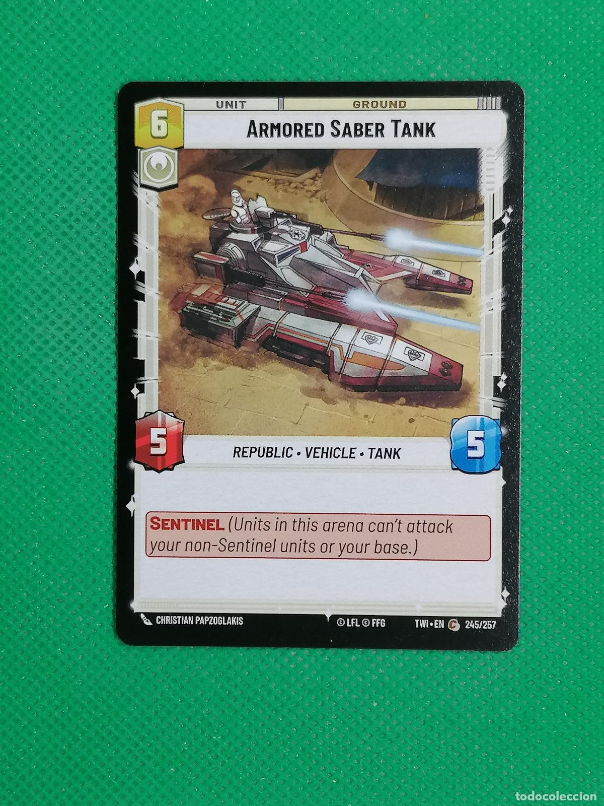 Trading Cards: ARMORED SABER TANK 245/257 ⚽ STAR WARS UNLIMITED TRADING CARD GAME ⚽