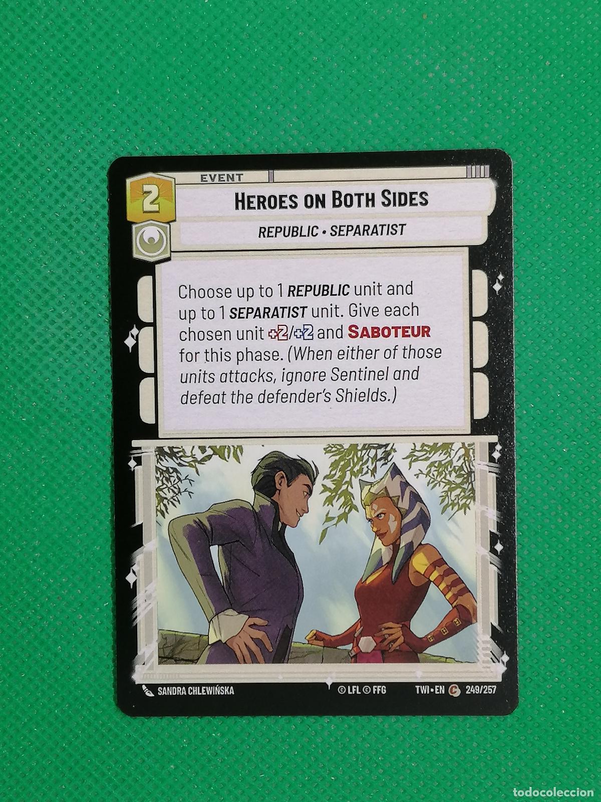 Trading Cards: HEROES ON BOTH SIDES 249/257 ⚽ STAR WARS UNLIMITED TRADING CARD GAME ⚽