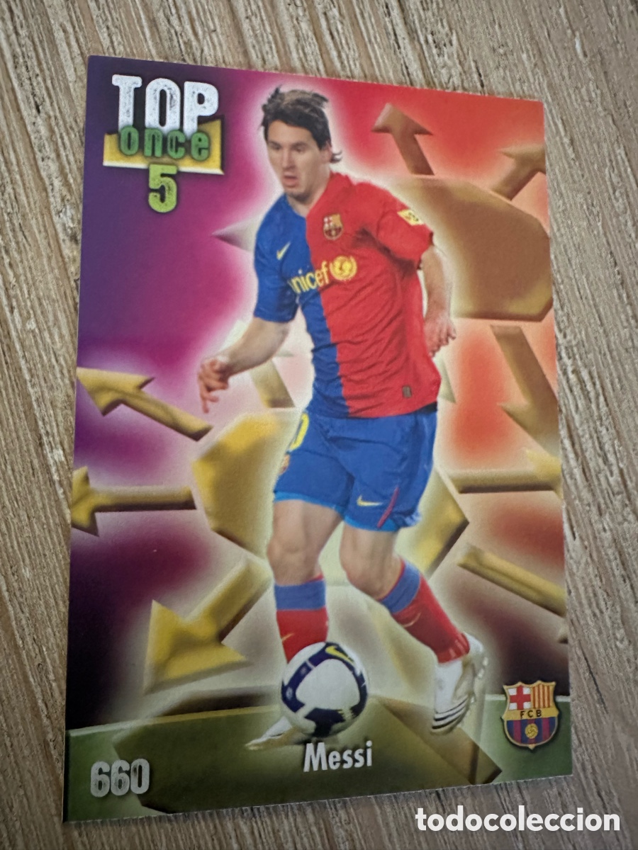 Trading Cards: MESSI FC BARCELONA TOP ONCE 5 660 MUNDICROMO 2009 2008-09 08-09 08 09