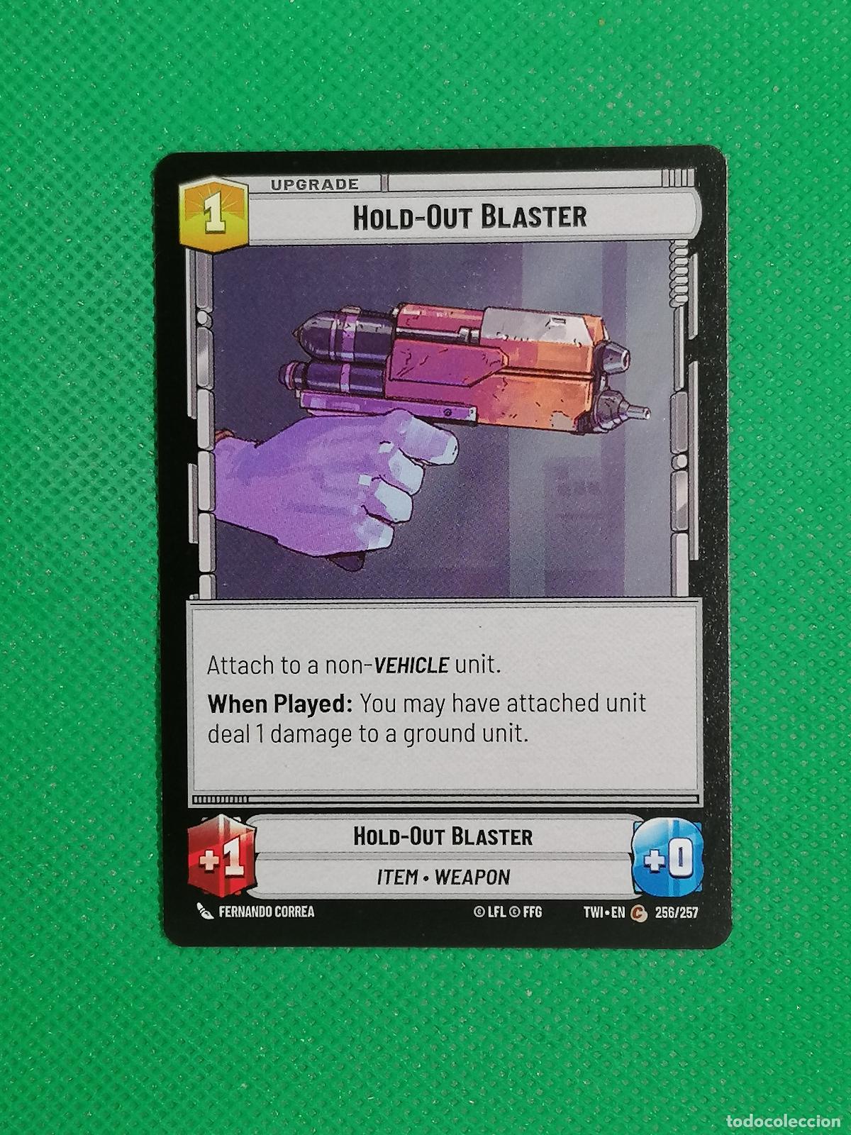 Trading Cards: HOLD - OUT BLASTER 256/257 ⚽ STAR WARS UNLIMITED TRADING CARD GAME ⚽