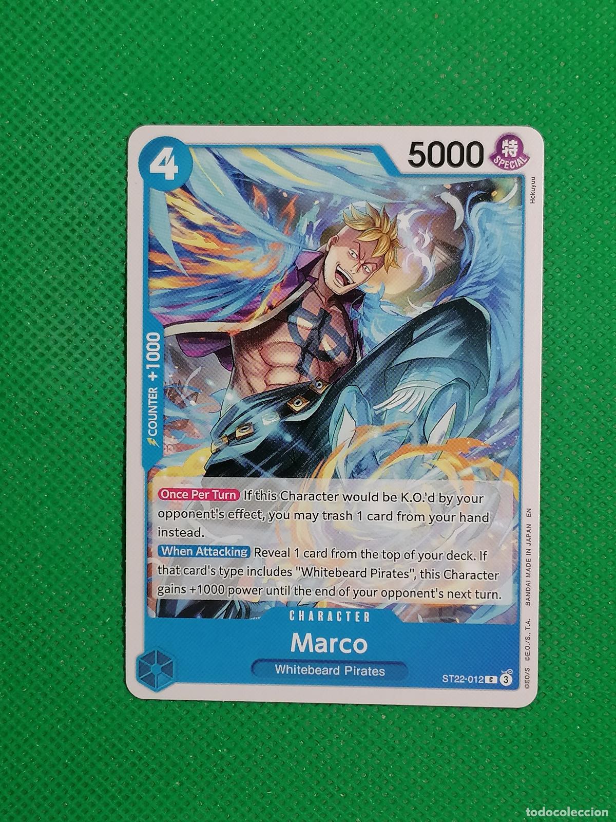 Trading Cards: ST22-012 MARCO ⚽ ONE PIECE TRADING CARD GAME BANDAI ⚽