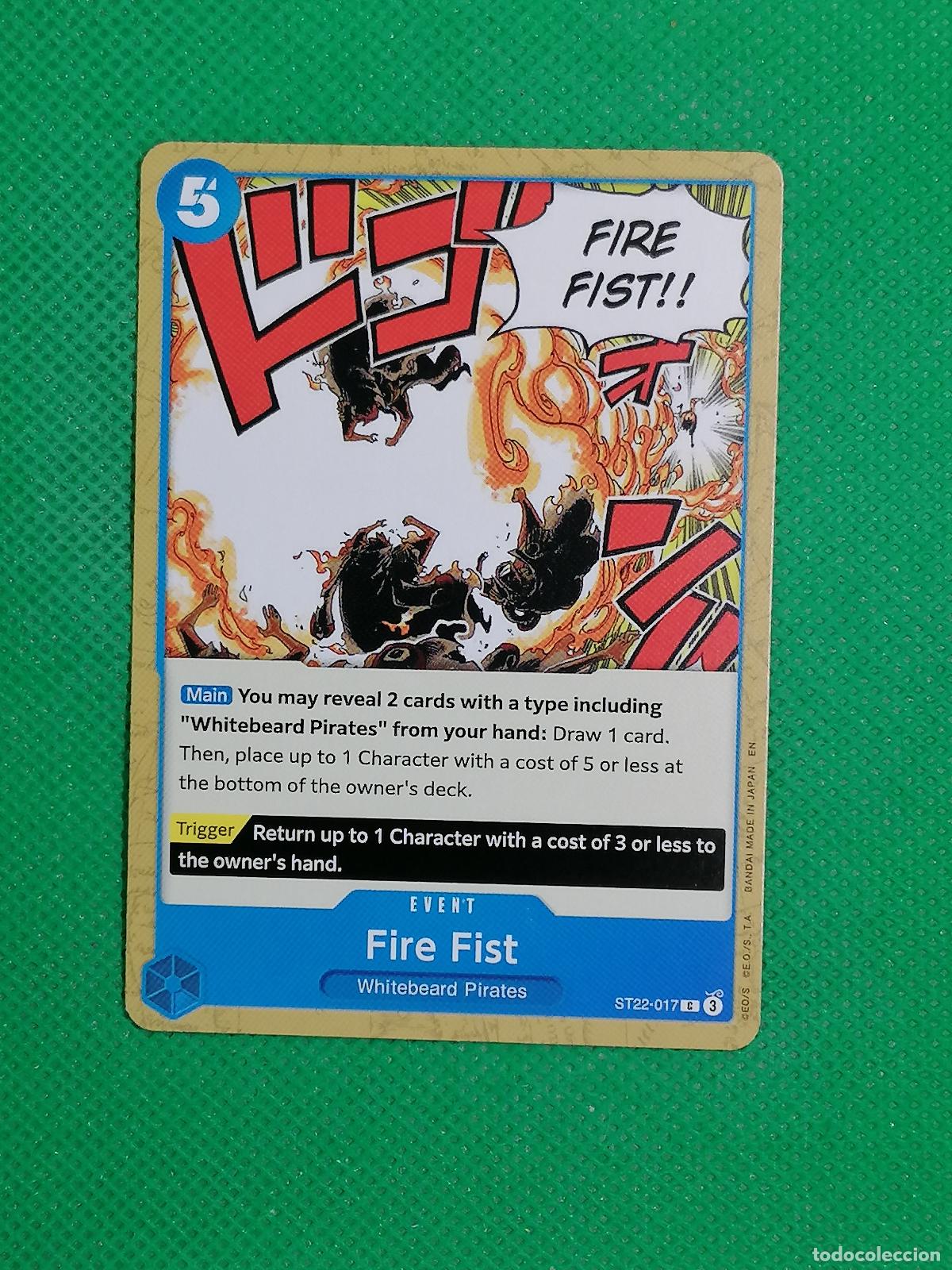 Trading Cards: ST22-017 FIRE FIST ⚽ ONE PIECE TRADING CARD GAME BANDAI ⚽