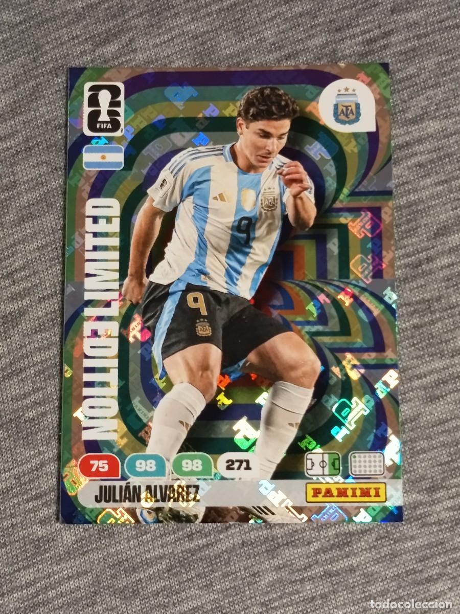 Trading Cards: ADRENALYN XL FIFA WORLD CUP 2026 LIMITED EDITION EDICION LIMITADA JULIAN ALVAREZ nuevo