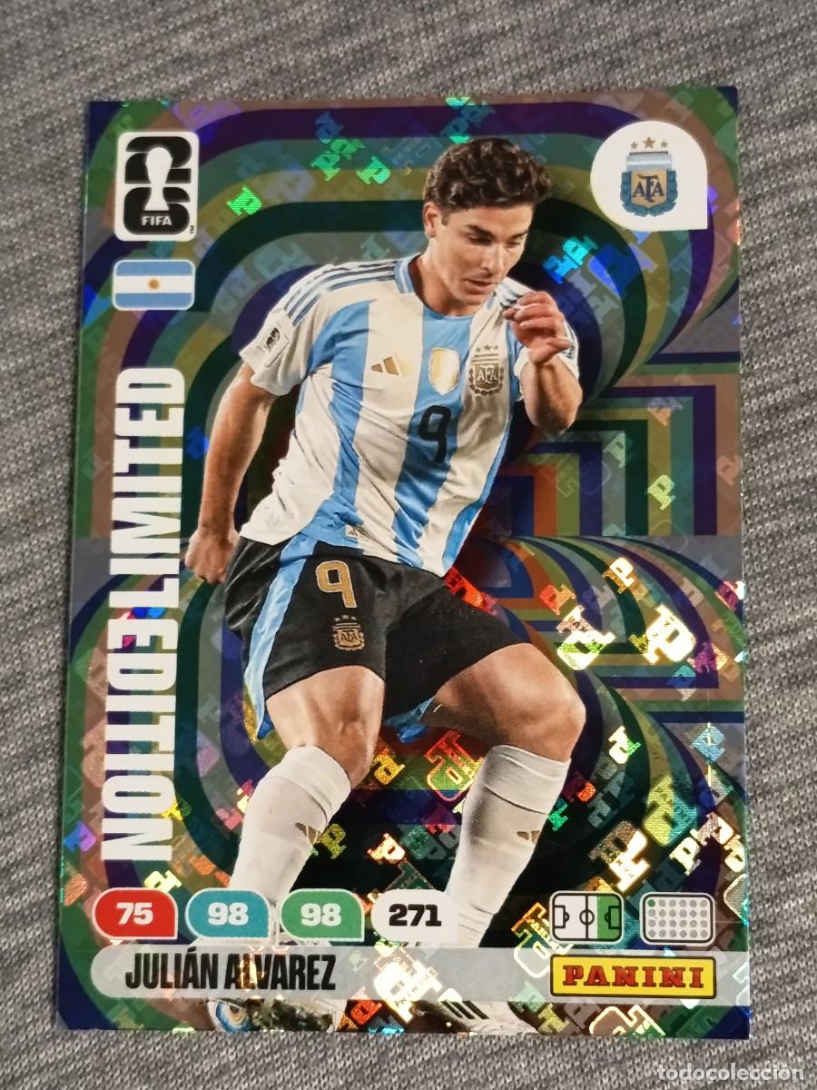 Trading Cards: ADRENALYN XL FIFA WORLD CUP 2026 LIMITED EDITION EDICION LIMITADA JULIAN ALVAREZ nuevo