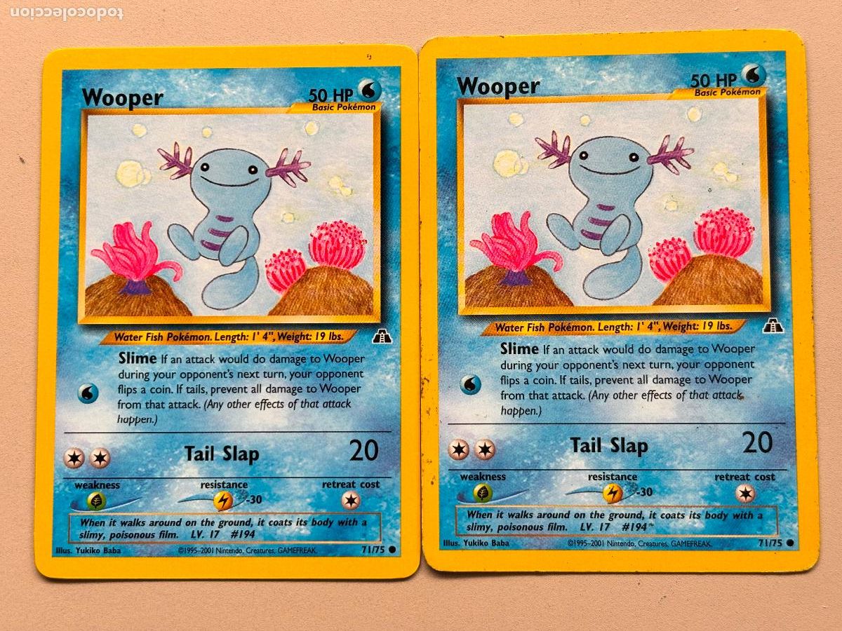 Trading Cards: POKEMON TCG - WOOPER x 2 ( NEO DISCOVERY # 71 )