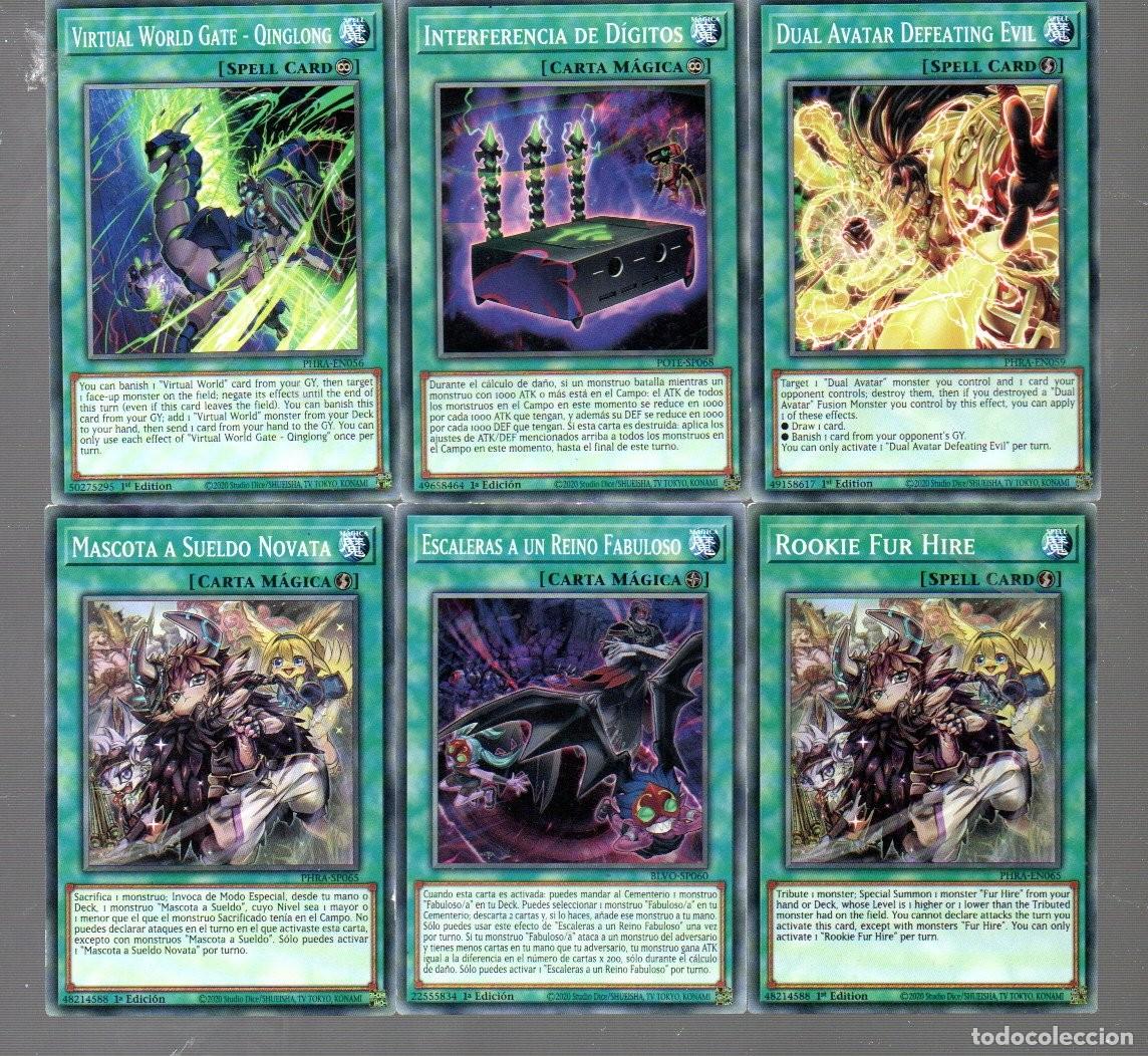 Trading Cards: SEIS CROMO DE KONAMI JUEGOS EN CASA MELFFY 1st EDITION DEL A&Ntilde;O 2020 SIN PEGAR