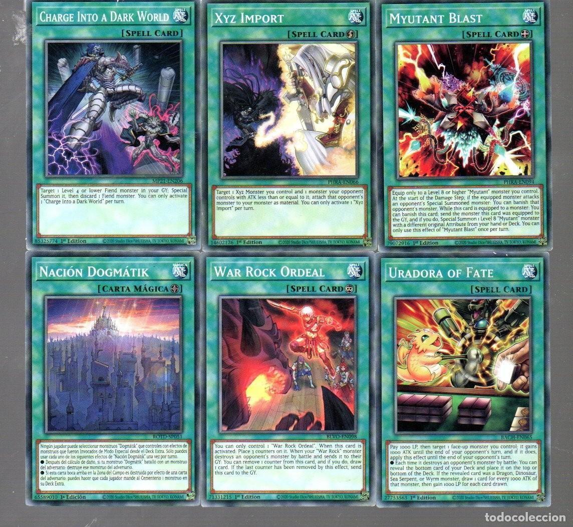 Trading Cards: SEIS CROMO DE KONAMI JUEGOS EN CASA MELFFY 1st EDITION DEL A&Ntilde;O 2020 SIN PEGAR