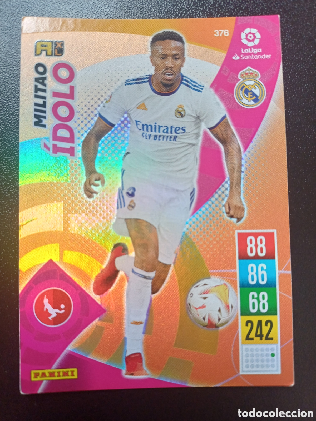 Trading Cards: #376 MILITAO REAL MADRID IDOLO PANINI ADRENALYN XL 2021-22