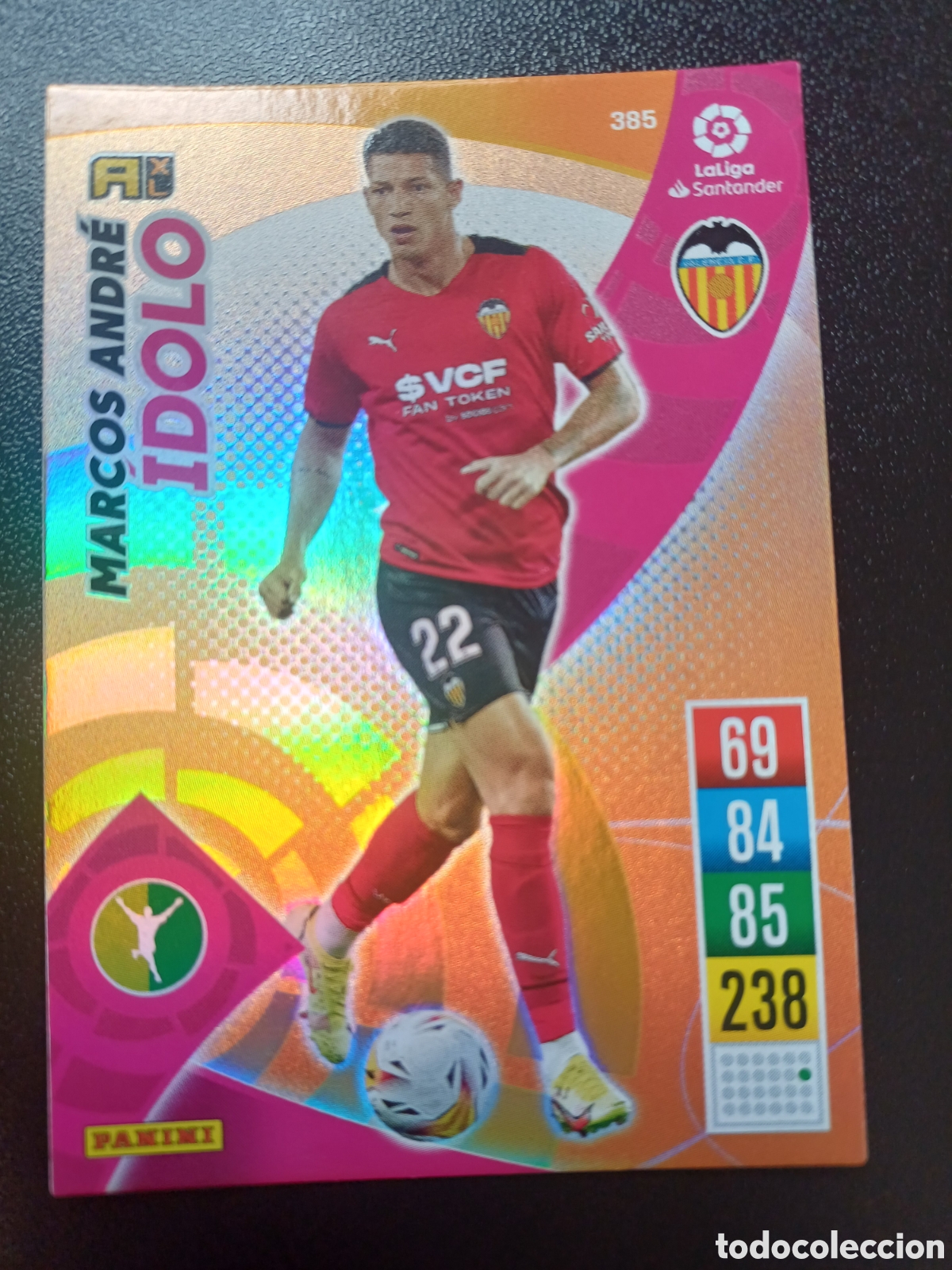 Trading Cards: #385 MARCOS ANDRE VALENCIA CF IDOLO PANINI ADRENALYN XL 2021-22