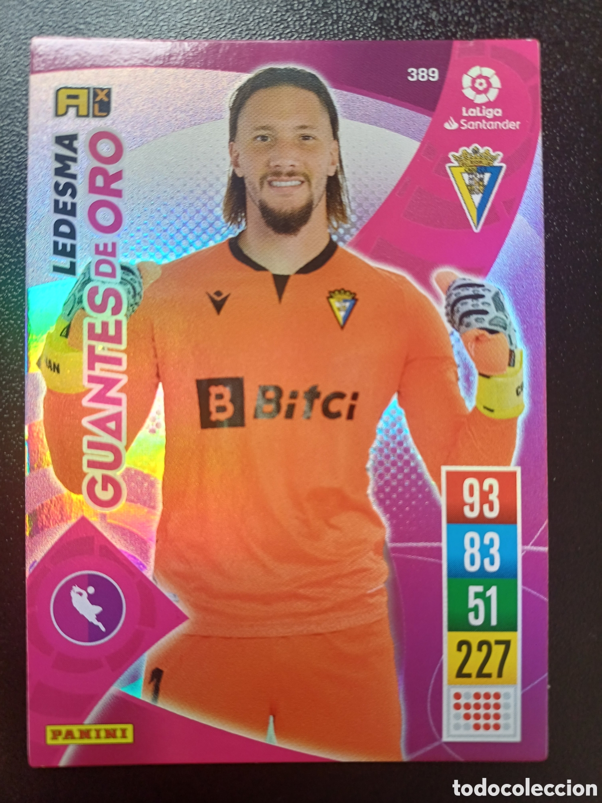 Trading Cards: #389 LEDESMA CADIZ FC GUANTES DE ORO PANINI ADRENALYN XL 2021-22