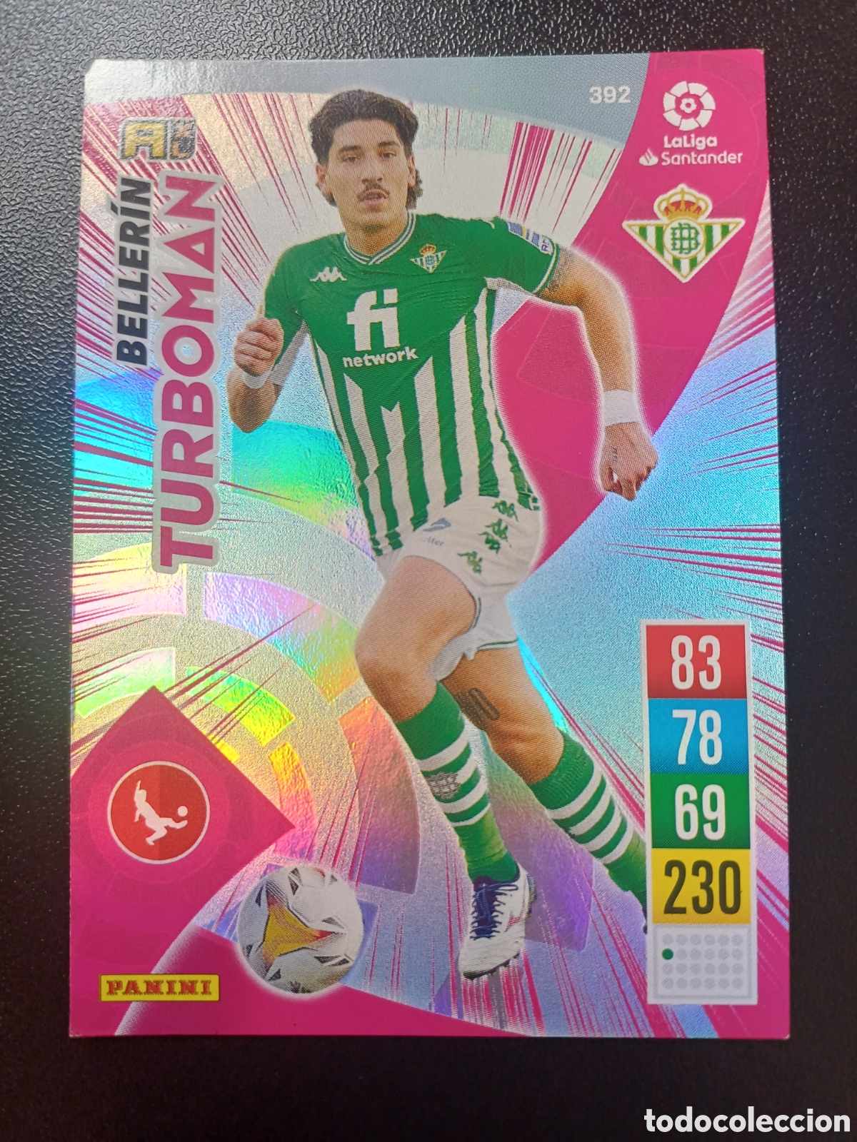 Trading Cards: #392 BELLERIN REAL BETIS BALOMPIE TURBOMAN PANINI ADRENALYN XL 2021-22