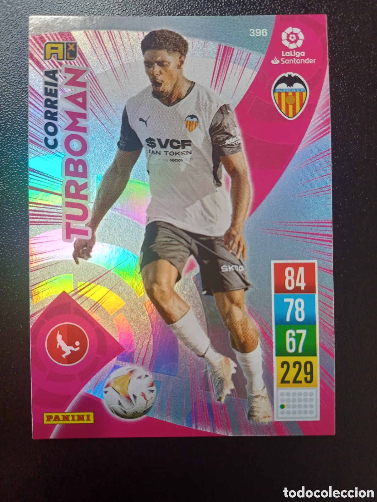 Trading Cards: #396 CORREIA VALENCIA CF TURBOMAN PANINI ADRENALYN XL 2021-22