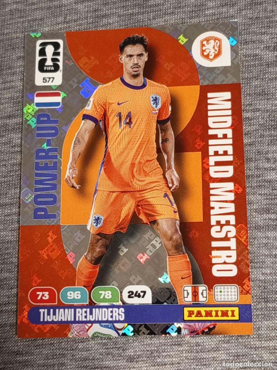 Trading Cards: ADRENALYN XL FIFA WORLD CUP 2026:TIJJANI REIJNDERS N&deg;577 POWER-UP MIDFIELD MAESTRO nuevo