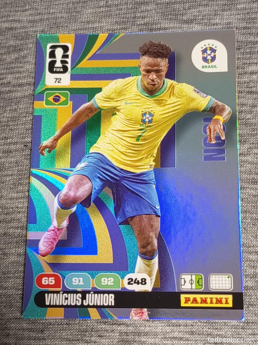 Trading Cards: ADRENALYN XL FIFA WORLD CUP 2026 VINICIUS N&deg;72 ICON nuevo