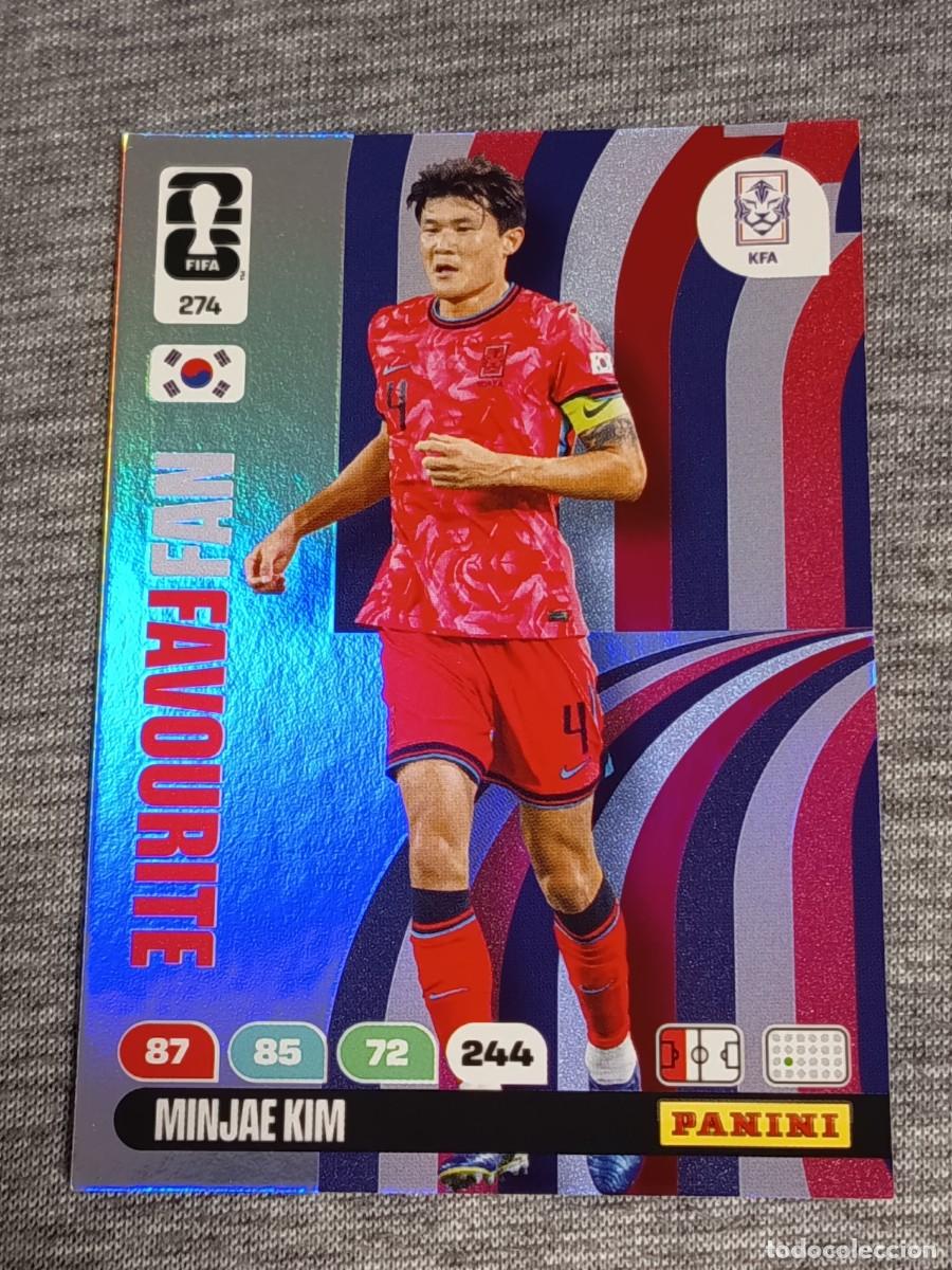 Trading Cards: ADRENALYN XL FIFA WORLD CUP 2026 MINJAE KIM N&deg;274 FAN FAVOURITE nuevo