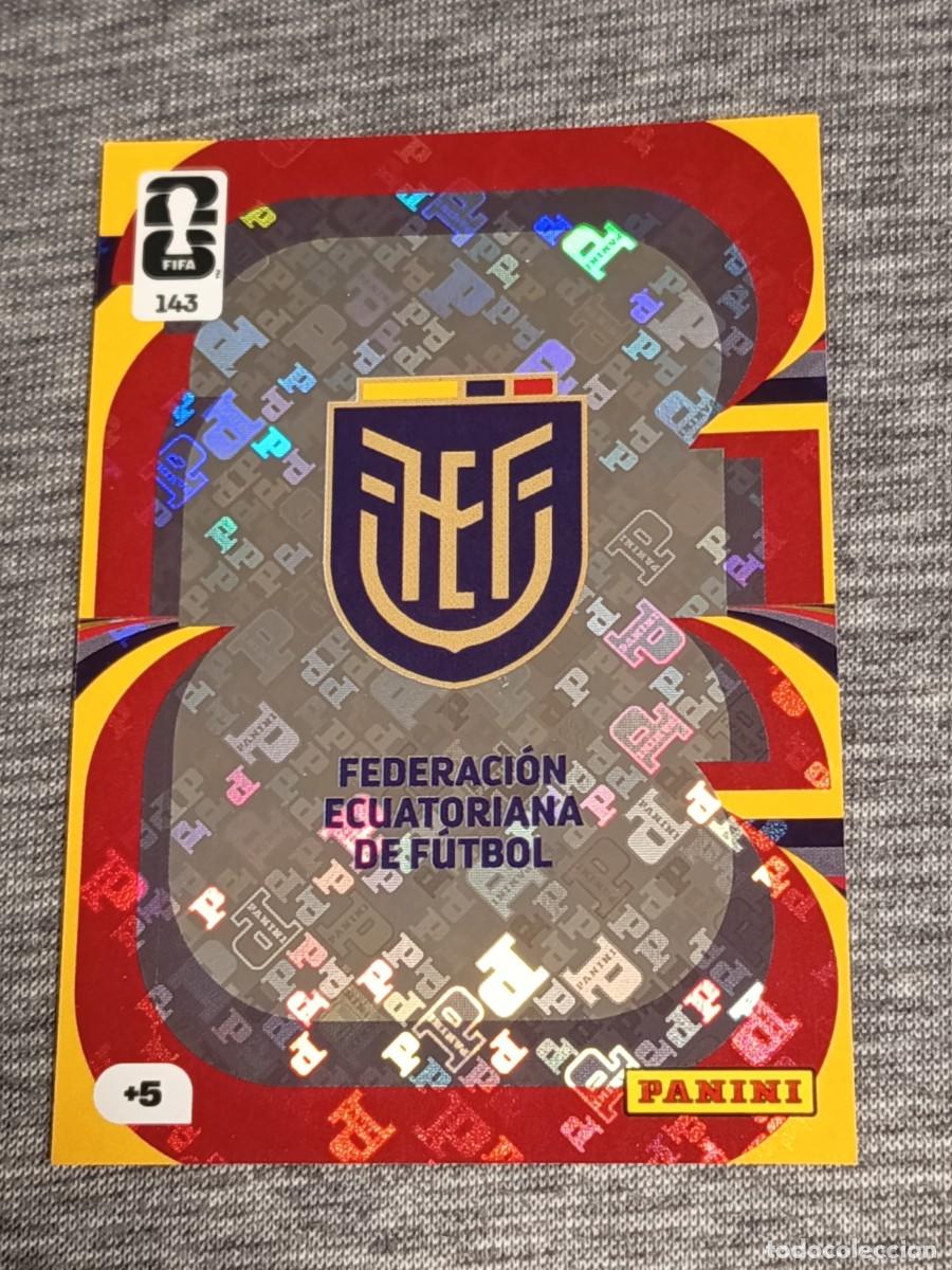 Trading Cards: ADRENALYN XL FIFA WORLD CUP 2026 ESCUDO N&deg;143 ECUADOR nuevo