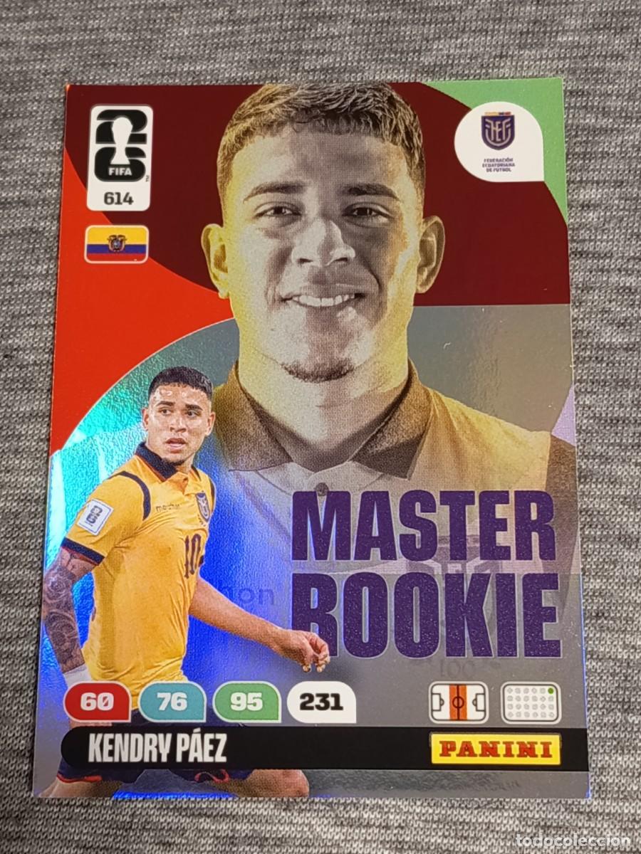 Trading Cards: ADRENALYN XL FIFA WORLD CUP 2026 MASTER ROOKIE N&deg;614 KENDRY PAEZ nuevo