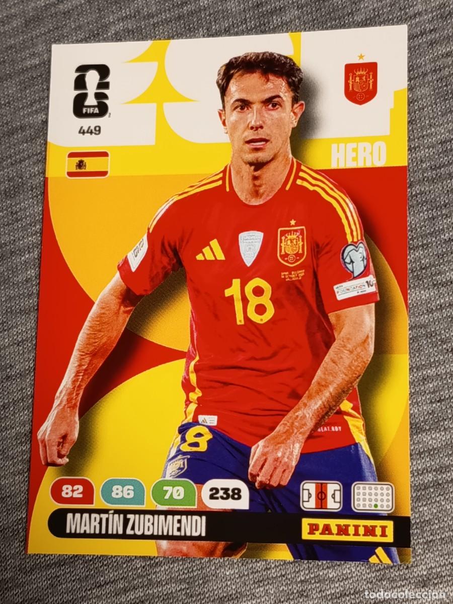 Trading Cards: ADRENALYN XL FIFA WORLD CUP 2026 MARTIN ZUBIMENDI N&deg;449 ESPA&Ntilde;A nuevo