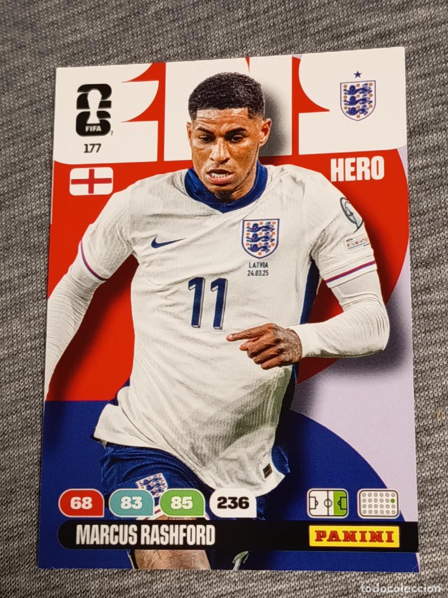 Trading Cards: ADRENALYN XL FIFA WORLD CUP 2026 MARCUS RASHFORD N&deg;177 INGLATERRA nuevo