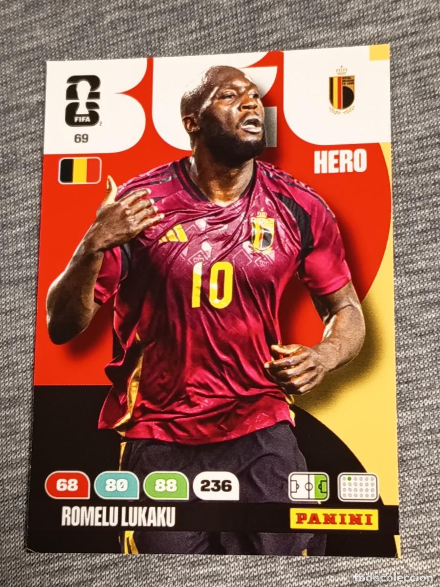 Trading Cards: ADRENALYN XL FIFA WORLD CUP 2026 ROMELU LUKAKU N&deg;69 BELGICA nuevo