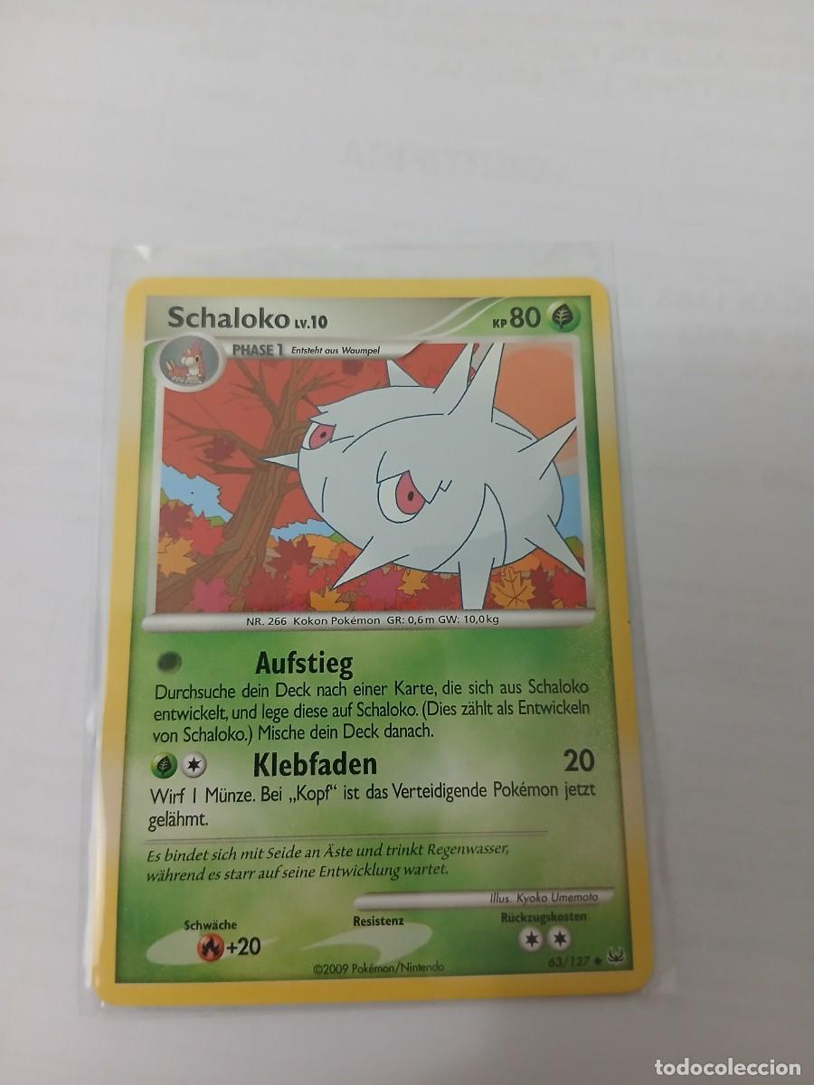 Trading Cards: Carta Pok&eacute;mon de Schaloko, nivel 10, de la colecci&oacute;n 63/127. - Idioma: Alem&aacute;n. - A&ntilde;o de publicaci&oacute;n