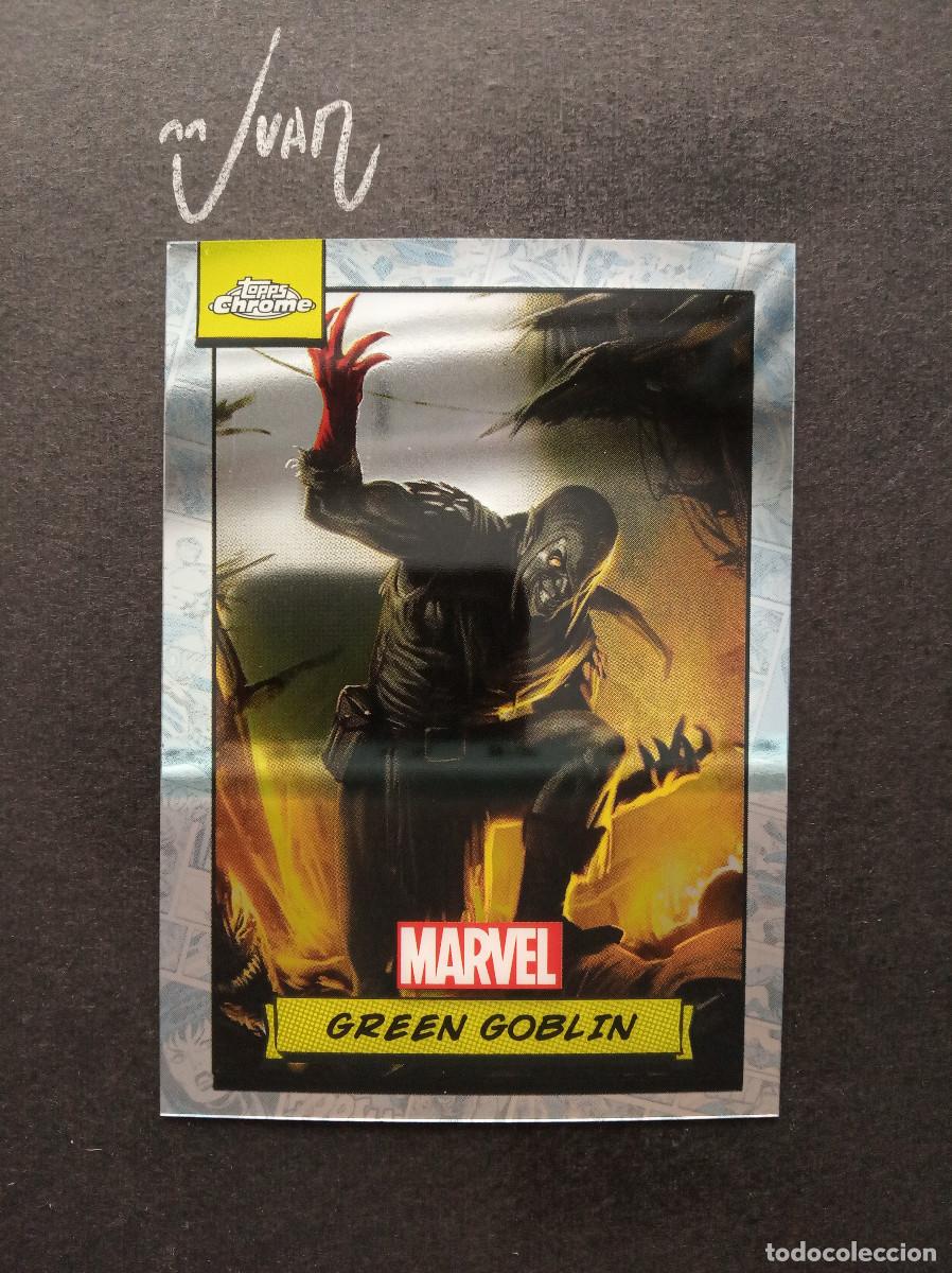 Trading Cards: N&ordm; 101 GREEN GOBLINE ''DUENDE VERDE'' ⚽ TOPPS &reg; CHROME MARVEL TRADING CARDS 2024 NUEVO