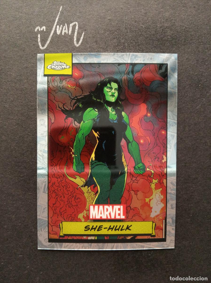 Trading Cards: N&ordm; 11 SHE-HULK ''ABOGADA HULKA'' DISNEY + ⚽ TOPPS &reg; CHROME MARVEL TRADING CARDS 2024 NUEVO