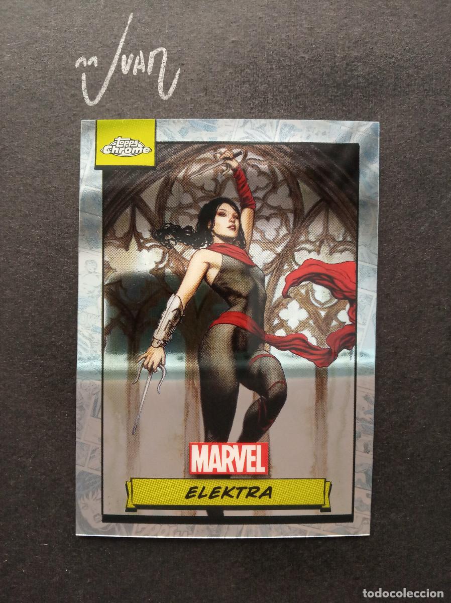 Trading Cards: N&ordm; 79 ELEKTRA NATCHIOS FROM DAREDEVIL ⚽ TOPPS &reg; CHROME MARVEL TRADING CARDS 2024 NUEVO