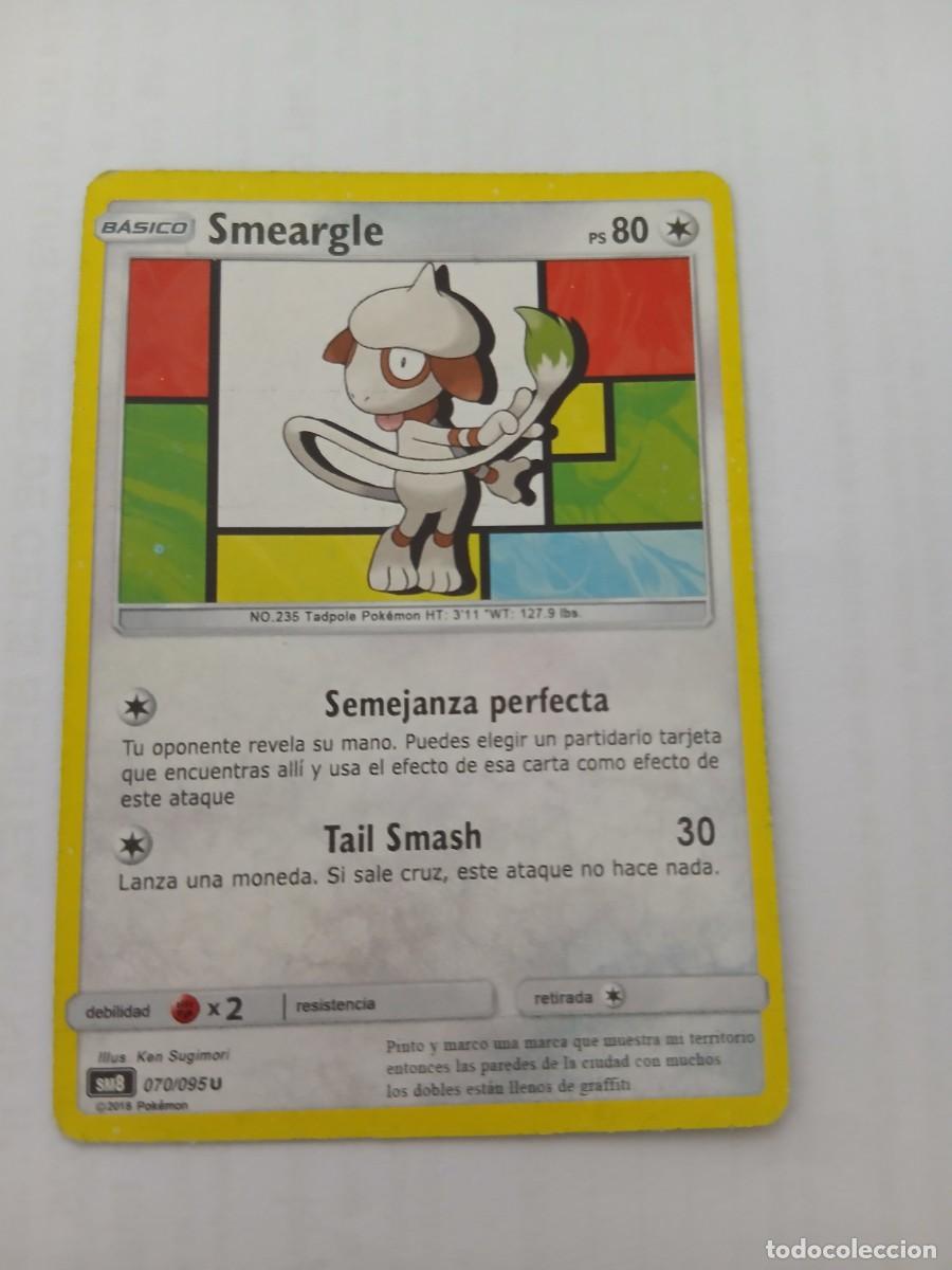 Trading Cards: Carta Pok&eacute;mon de Smeargle, edici&oacute;n en espa&ntilde;ol. - N&uacute;mero de carta: 070/095 - A&ntilde;o de publicaci&oacute;n: 201