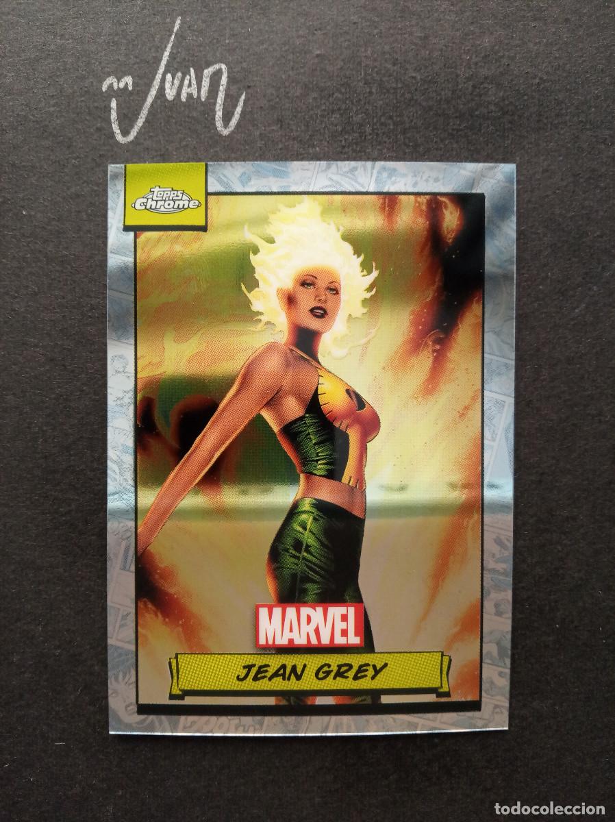 Trading Cards: N&ordm; 27 JEAN GREY ELAINE SUMMERS FROM X-MEN ⚽ TOPPS &reg; CHROME MARVEL TRADING CARDS 2024 NUEVO