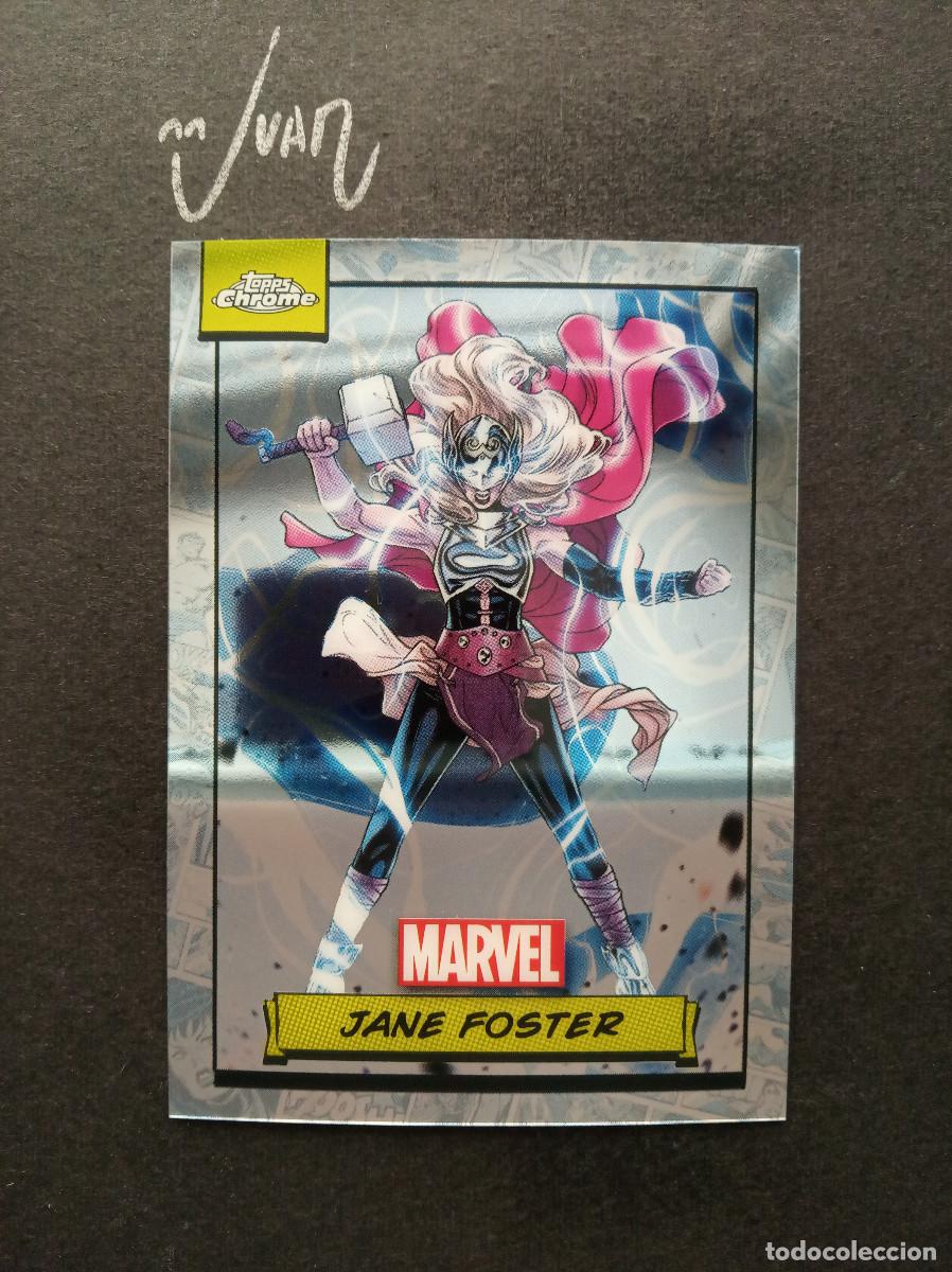 Trading Cards: N&ordm; 22 JANE FOSTER ''HEROINA DE THOR'' ⚽ TOPPS &reg; CHROME MARVEL TRADING CARDS 2024 NUEVO