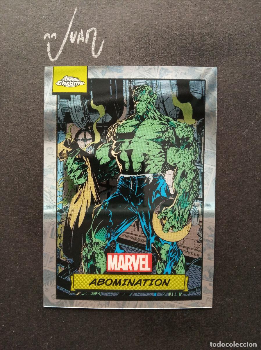 Trading Cards: N&ordm; 48 ABOMINATION ''LA ABOMINACION'' EMIL BLONSKY ⚽ TOPPS &reg; CHROME MARVEL TRADING CARDS 2024 NUEVO