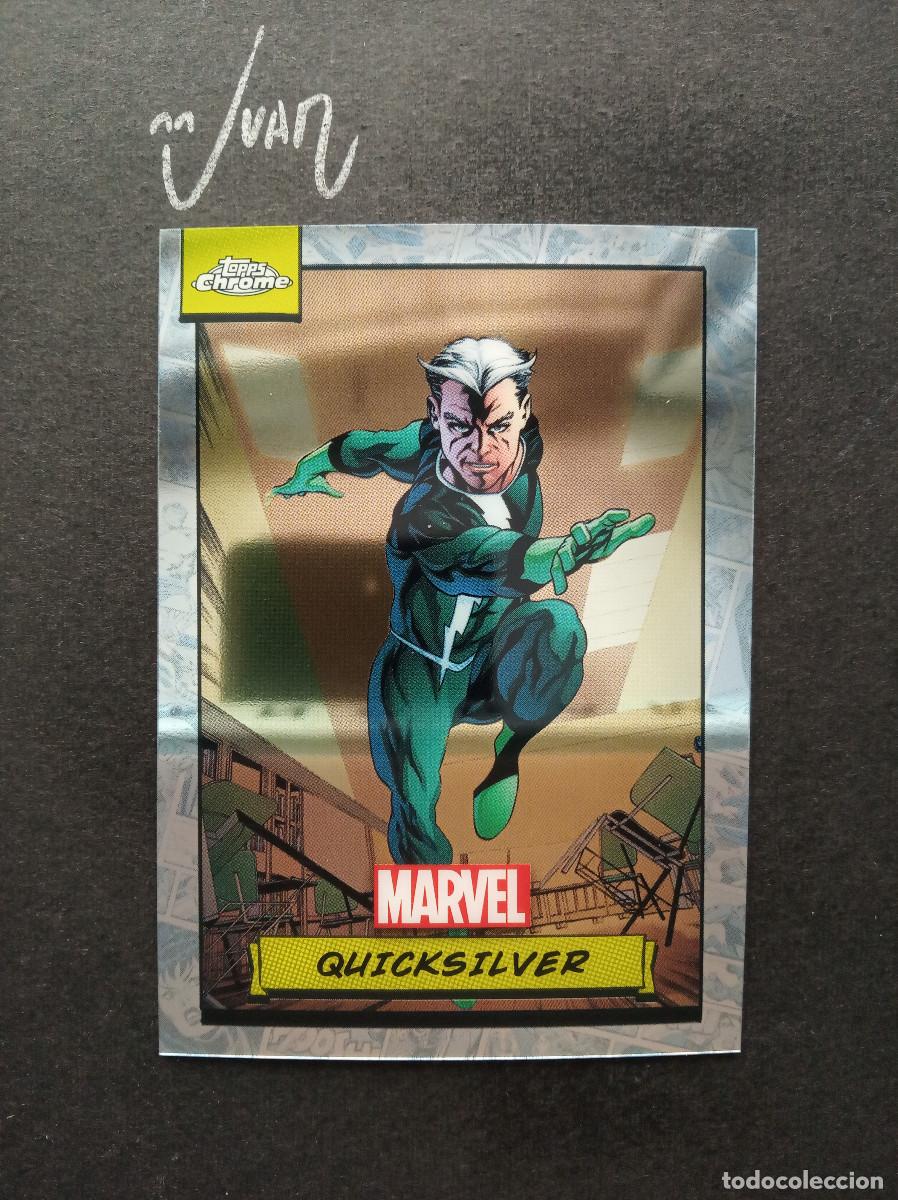 Trading Cards: N&ordm; 34 QUICKSILVER ''MERCURIO'' MAXIMOFF FROM X-MEN ⚽ TOPPS &reg; CHROME MARVEL TRADING CARDS 2024 NUEVO