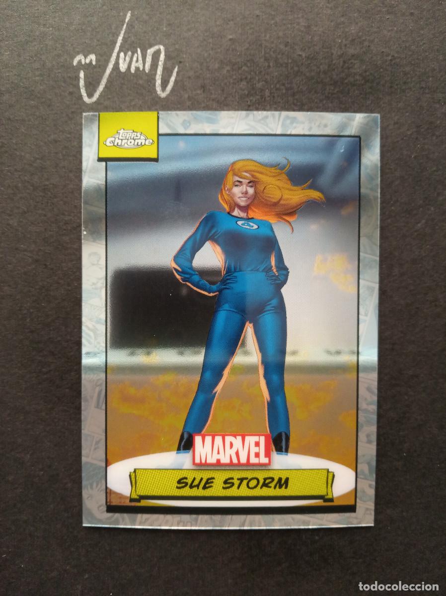 Trading Cards: N&ordm; 78 SUE STORM ''LA CHICA INVISIBLE'' FANTASTIC 4 TOPPS &reg; CHROME MARVEL TRADING CARDS 2024 NUEVO