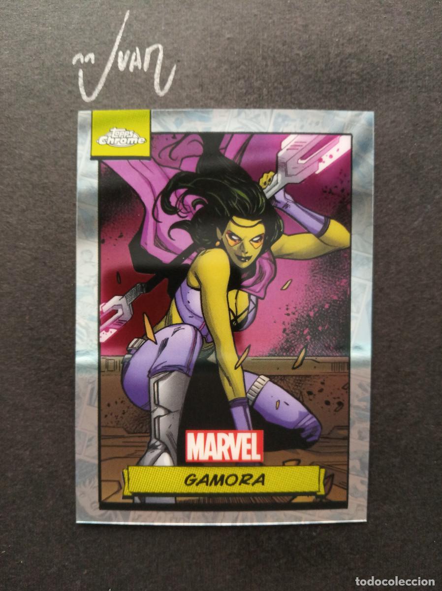 Trading Cards: N&ordm; 58 GAMORA ''ZEN WHOBERI BEN TITAN'' FROM THANOS TOPPS &reg; CHROME MARVEL TRADING CARDS 2024 NUEVO