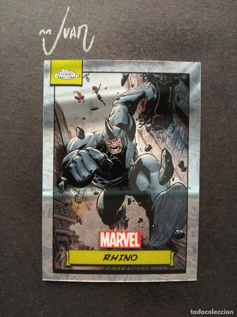 Trading Cards: N&ordm; 69 RHINO FROM ''THE AMAZING SPIDER-MAN'' TOPPS &reg; CHROME MARVEL TRADING CARDS 2024 NUEVO
