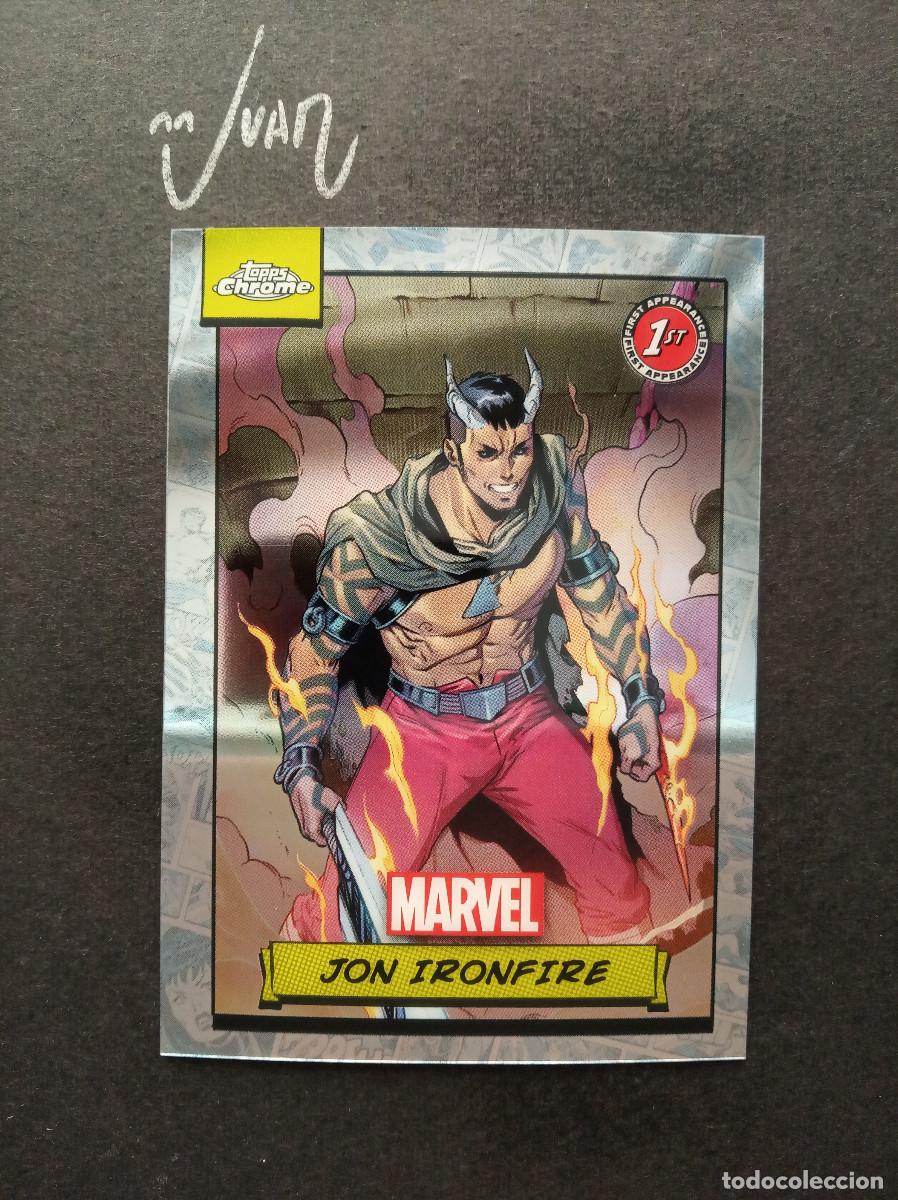 Trading Cards: N&ordm; 42 1ST APPEARANCE JON IRONFIRE LUGARTENIENTE STORM TOPPS &reg; CHROME MARVEL TRADING CARDS 2024 NUEVO