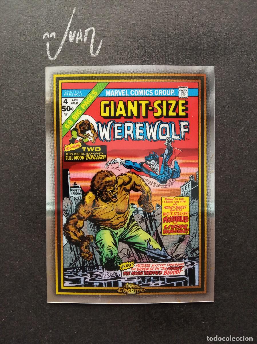 Trading Cards: MG-8 MARVEL GIANT-SIZE WEREWOLF BY NIGHT #4 FROM COMICS TOPPS &reg; CHROME TRADING CARDS 2024 NUEVO