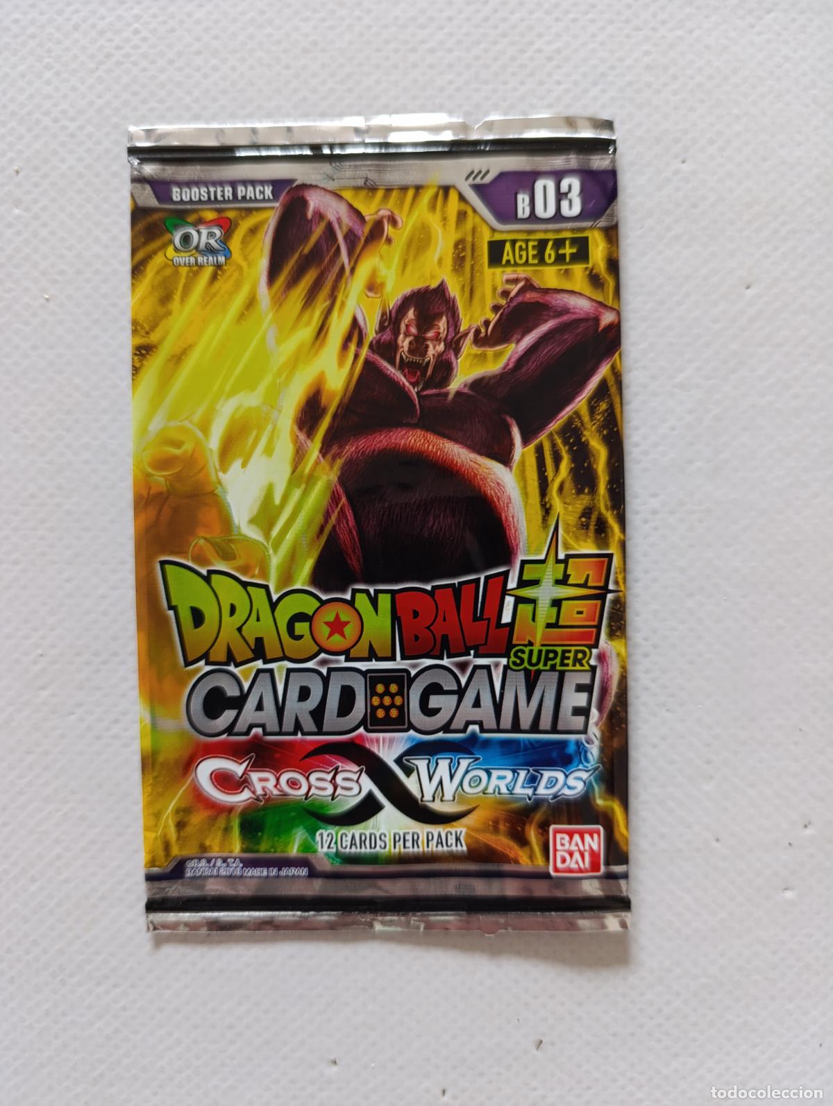 Trading Cards: SOBRE VACIO DRAGON BALL SUPER CARD GAME CROSS WORLDS - BANDAI 2018 - ESTA VACIO (209A)