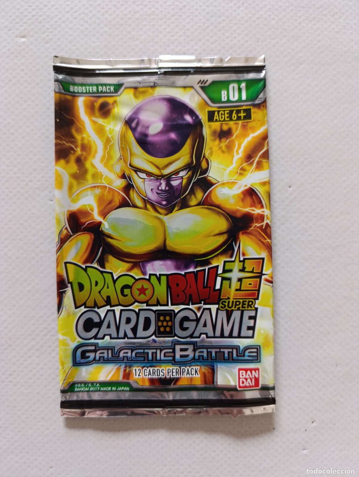Trading Cards: SOBRE VACIO DRAGON BALL SUPER CARD GAME GALACTIC BATTLE - BANDAI 2017 - ESTA VACIO (209A)