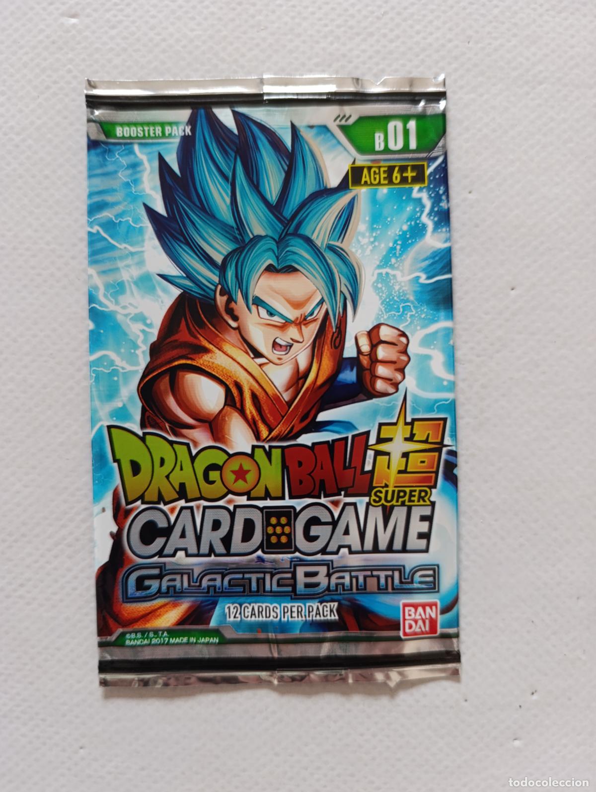 Trading Cards: SOBRE VACIO DRAGON BALL SUPER CARD GAME GALACTIC BATTLE - BANDAI 2017 - ESTA VACIO (209A)