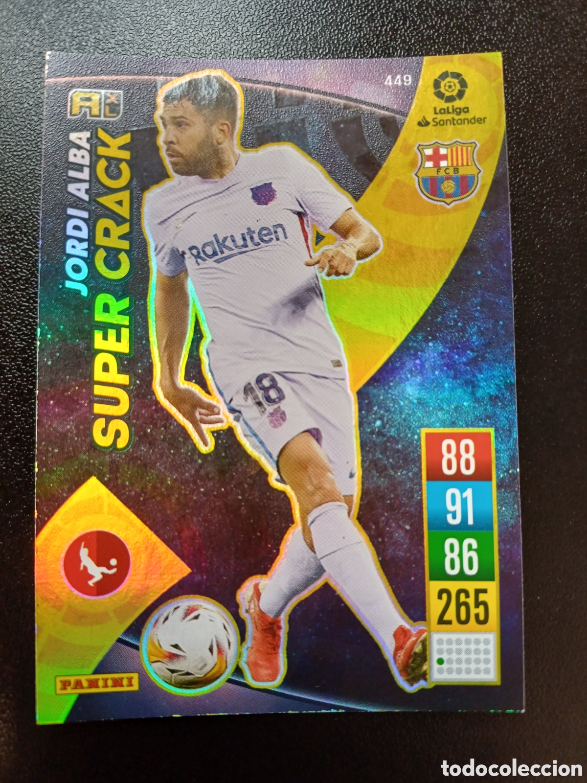 Sammelkarten: #449 JORDI ALBA FC BARCELONA SUPER CRACK PANINI ADRENALYN XL 2021-22