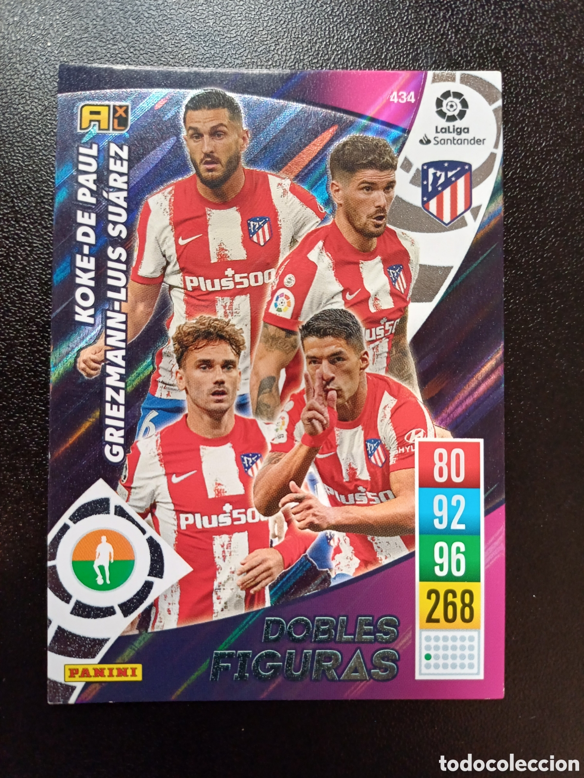 Cartas Colecion&aacute;veis: #434 ATLETICO DE MADRID DOBLES FIGURAS PANINI ADRENALYN XL 2021-22
