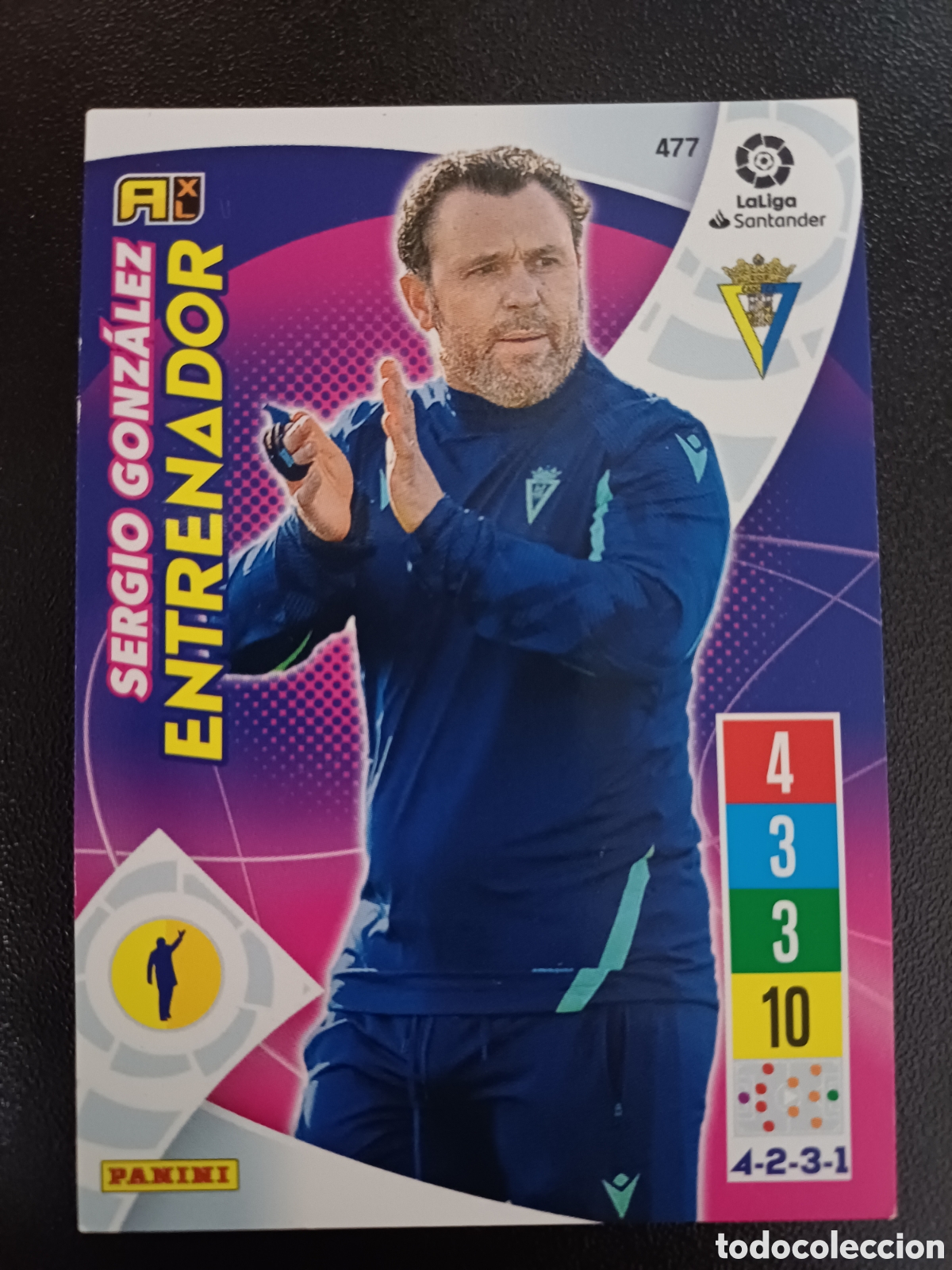 Trading Cards: #477 SERGIO GONZALEZ CADIZ FC PANINI ADRENALYN XL 2021-22