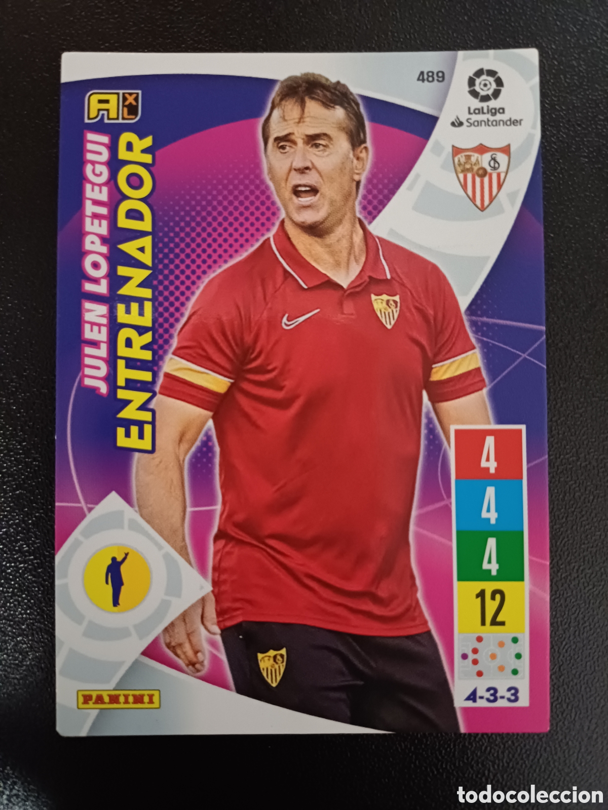 Trading Cards: #489 JULEN LOPETEGUI SEVILLA CF PANINI ADRENALYN XL 2021-22