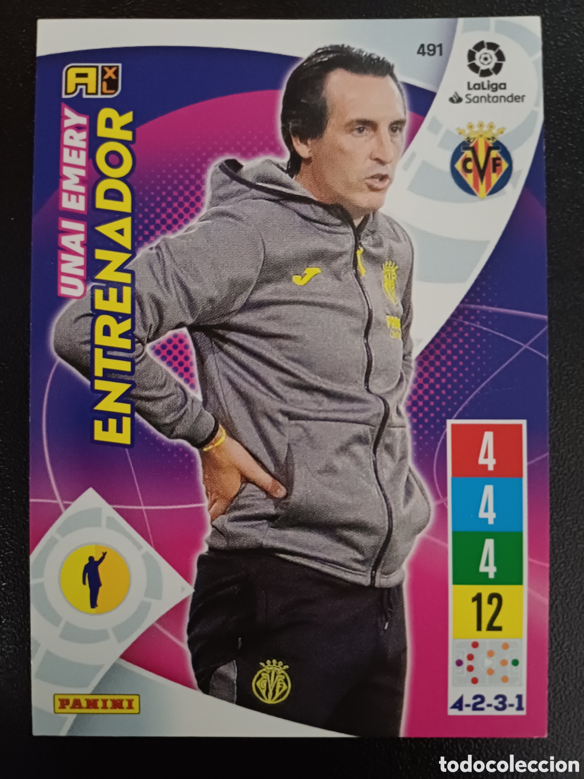 Trading Cards: #491 UNAI EMERY VILLAREAL CF PANINI ADRENALYN XL 2021-22