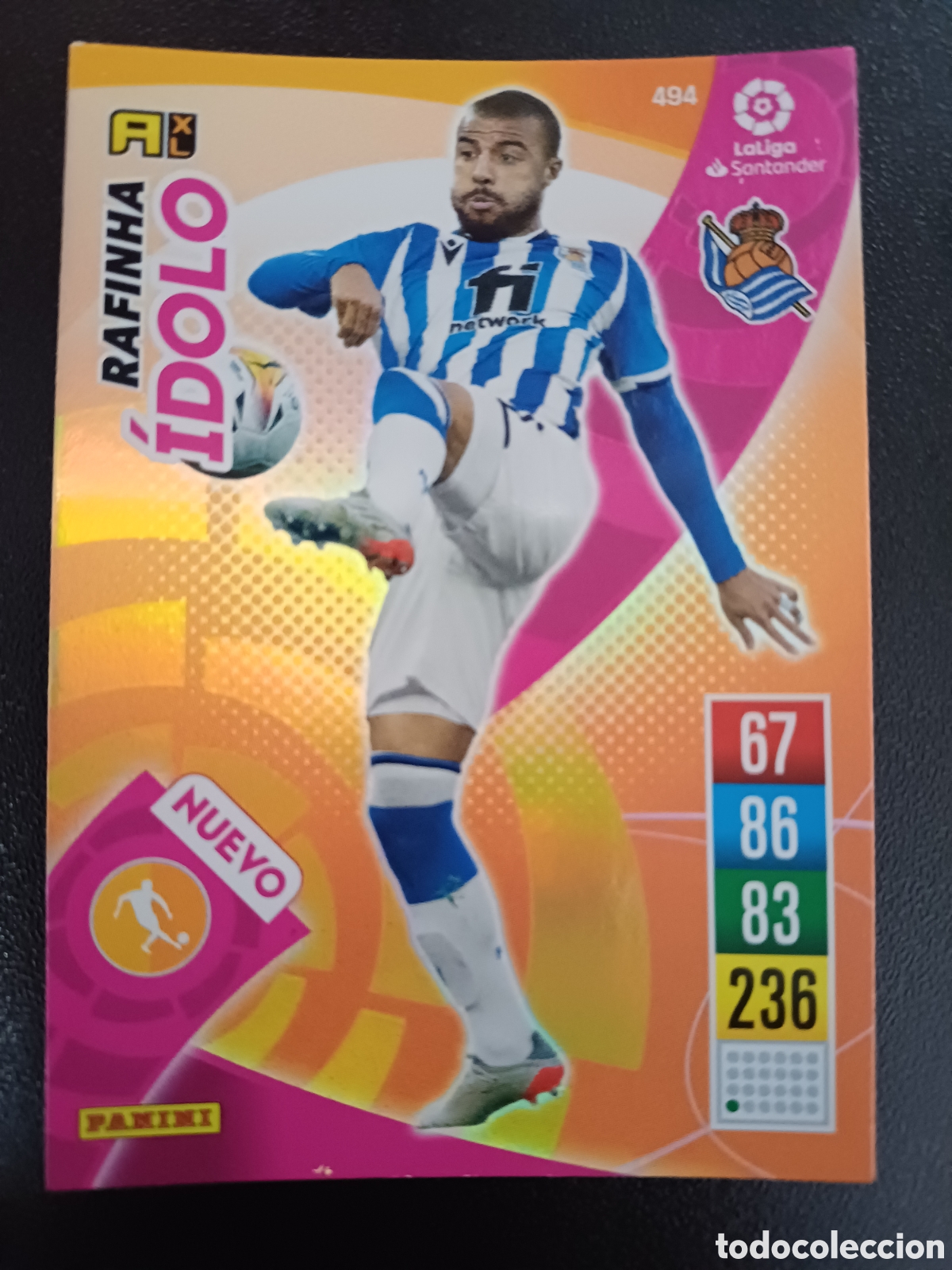 Trading Cards: #494 RAFINHA REAL SOCIEDAD NUEVO IDOLO PANINI ADRENALYN XL 2021-22