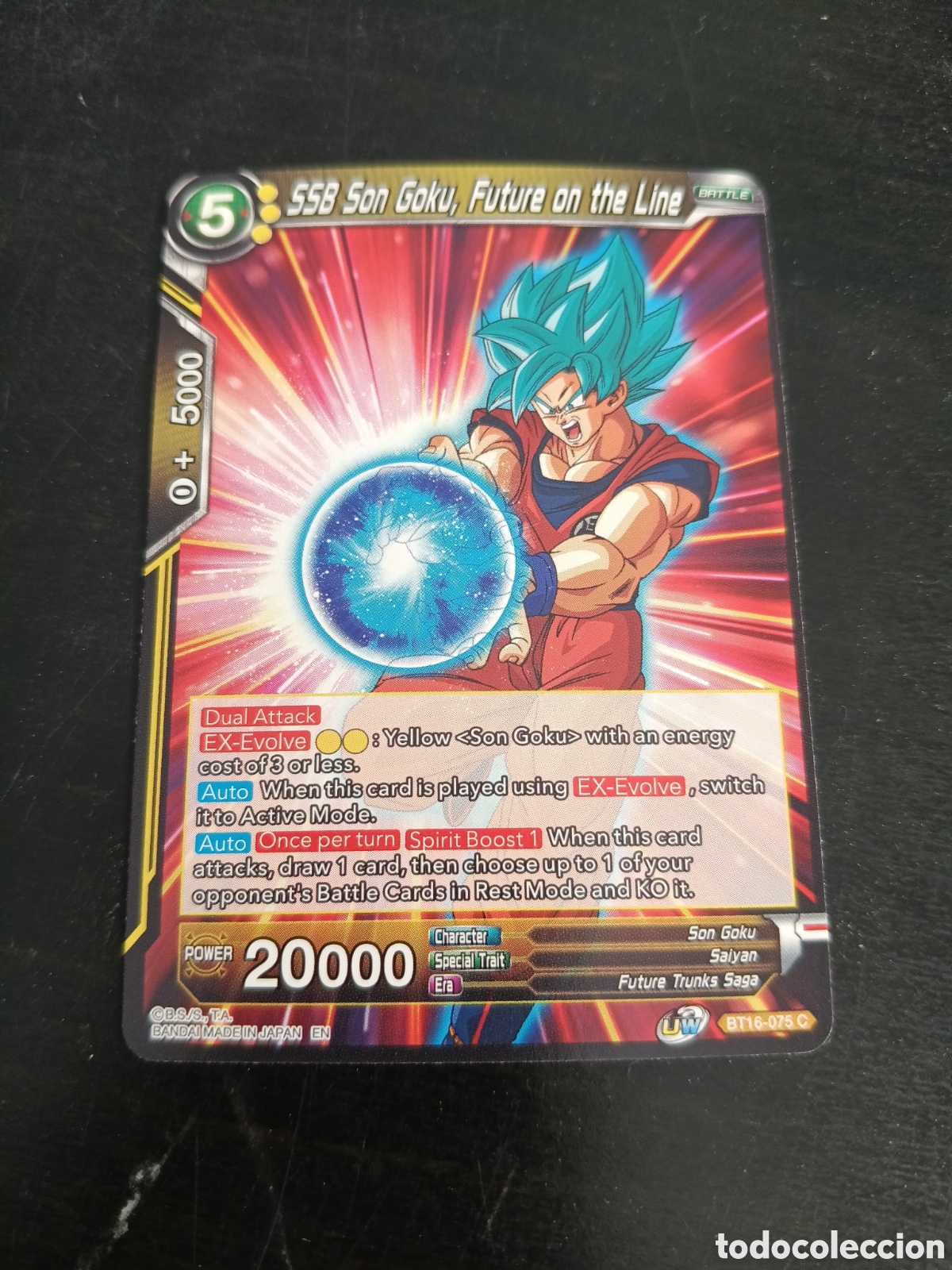 Trading Cards: Carta Dragon Ball SSB Son Goku, Future on the Line, BT16-075