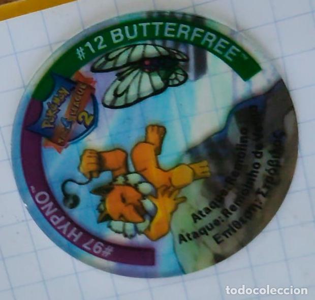 Trading Cards: POKEMON TAZOS LEAGUE 2 - # 97 HYPNO / # 12 BUTTERFREE - SIN PEGATINA - MATUTANO (149B